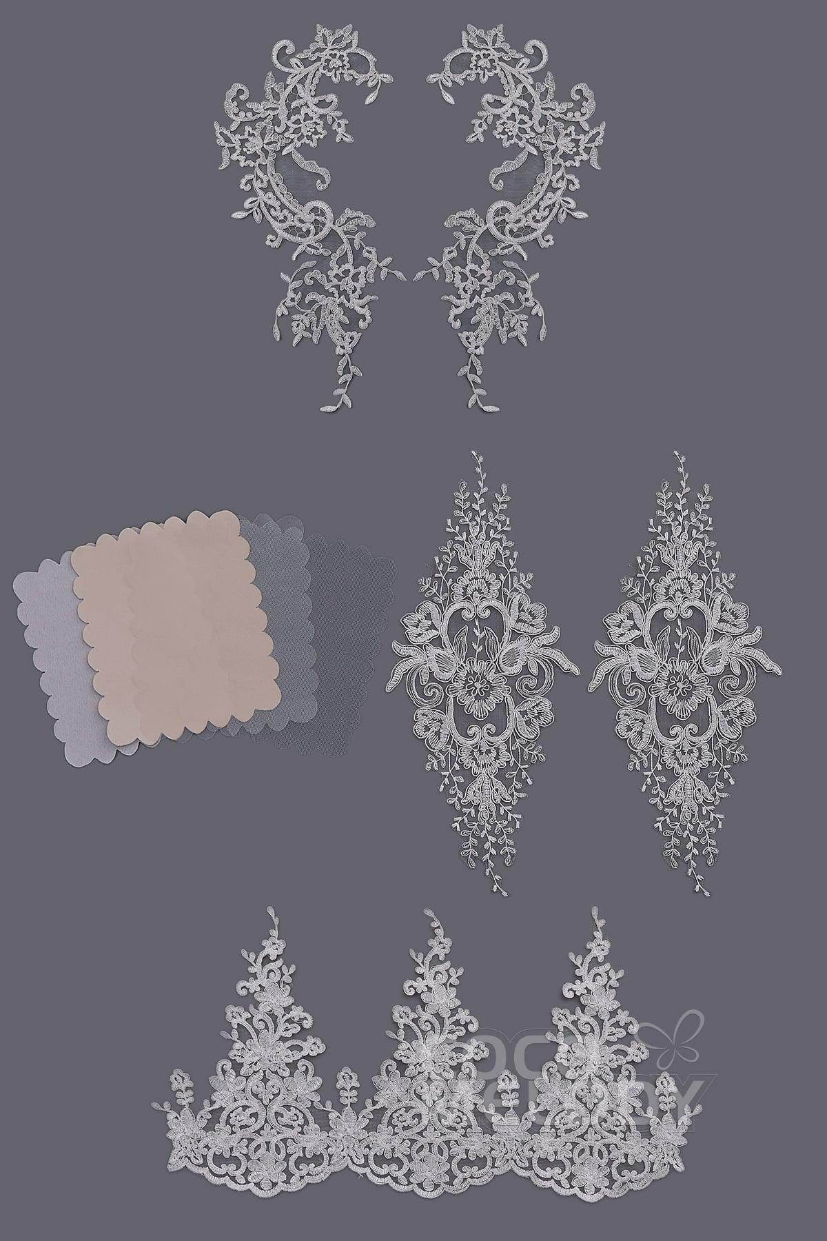 Bridal Gown LD3906 Fabric Swatch SWWD18002 - COCOMELODY